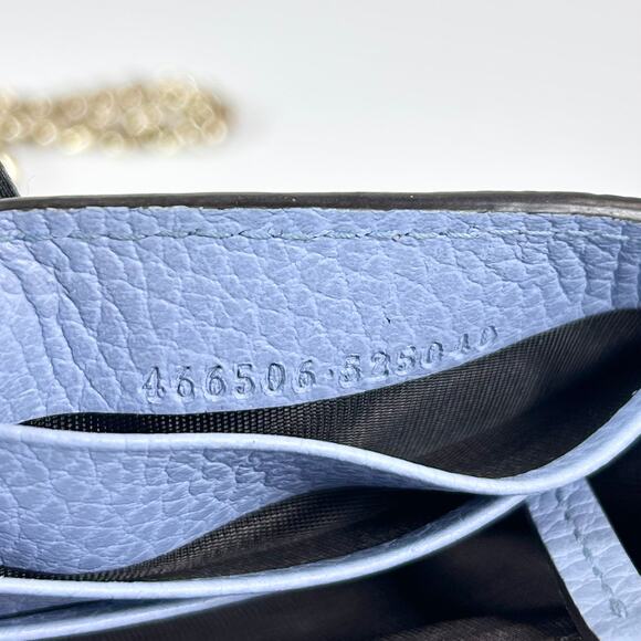 Gucci Interlocking G Betty Wallet On Chain Blue - Picture 12 of 14